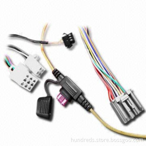 Car CCTV Cable with Fuse Box, Various Colors Available, Customized Specifications Welcomed